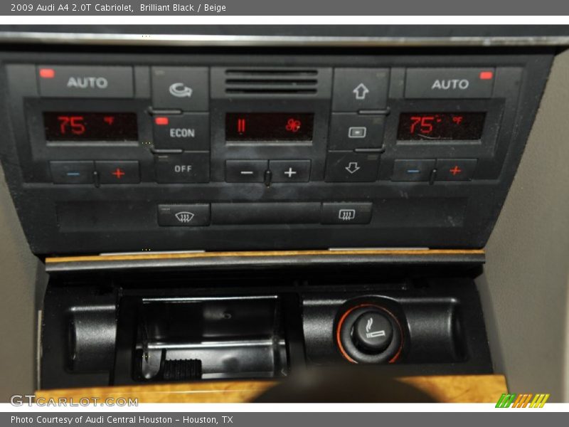 Brilliant Black / Beige 2009 Audi A4 2.0T Cabriolet