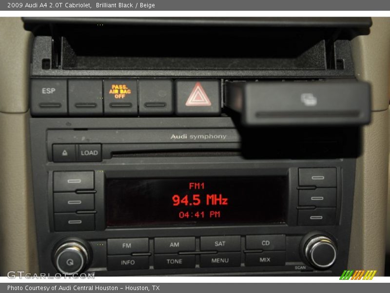 Brilliant Black / Beige 2009 Audi A4 2.0T Cabriolet