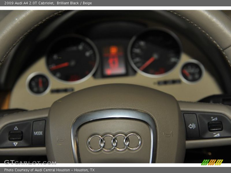 Brilliant Black / Beige 2009 Audi A4 2.0T Cabriolet
