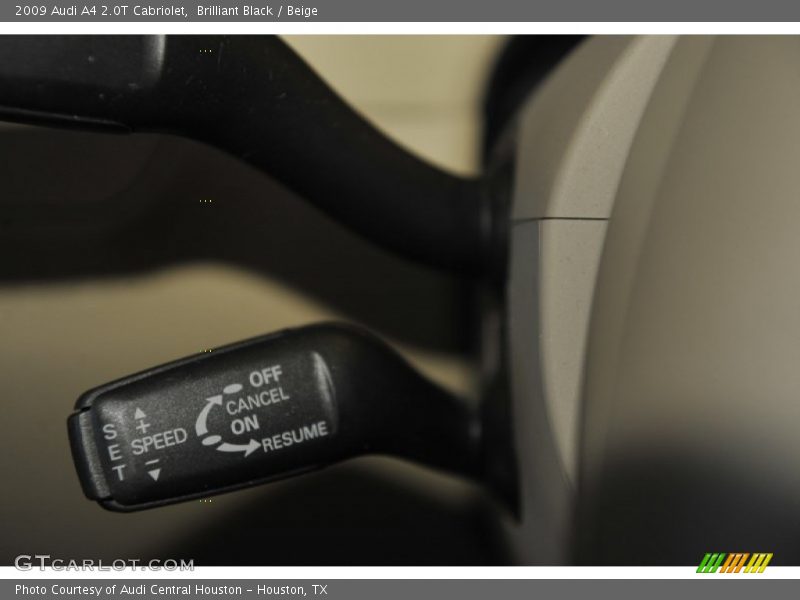 Brilliant Black / Beige 2009 Audi A4 2.0T Cabriolet