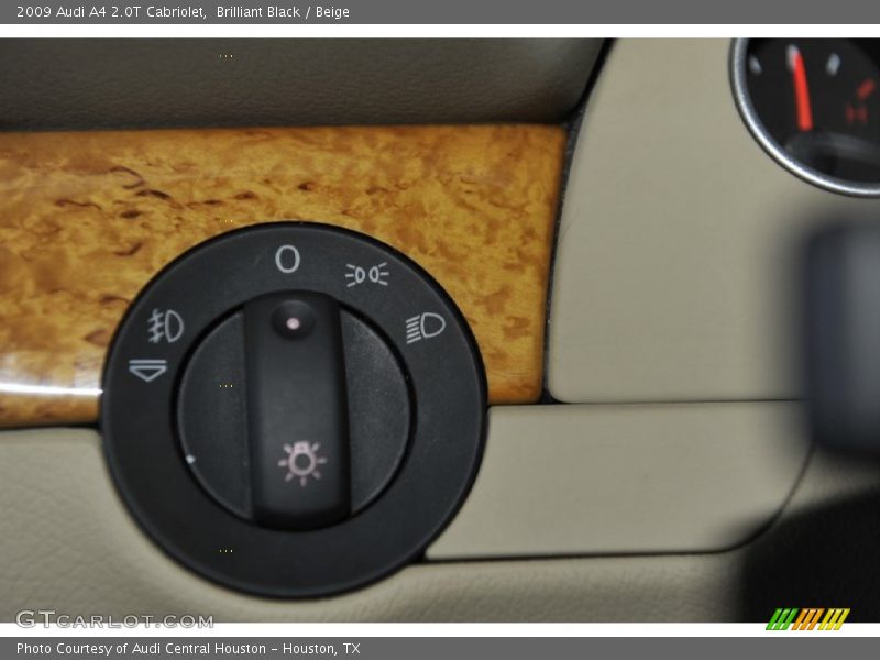 Brilliant Black / Beige 2009 Audi A4 2.0T Cabriolet