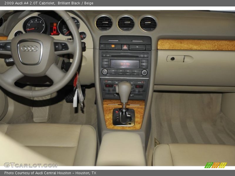 Brilliant Black / Beige 2009 Audi A4 2.0T Cabriolet