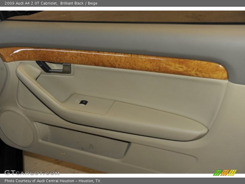 Brilliant Black / Beige 2009 Audi A4 2.0T Cabriolet