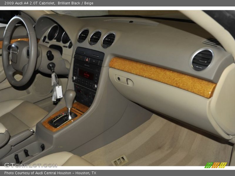 Brilliant Black / Beige 2009 Audi A4 2.0T Cabriolet