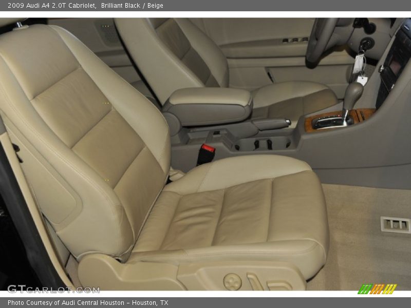 Brilliant Black / Beige 2009 Audi A4 2.0T Cabriolet