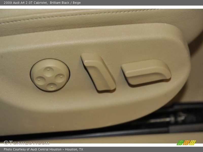 Brilliant Black / Beige 2009 Audi A4 2.0T Cabriolet