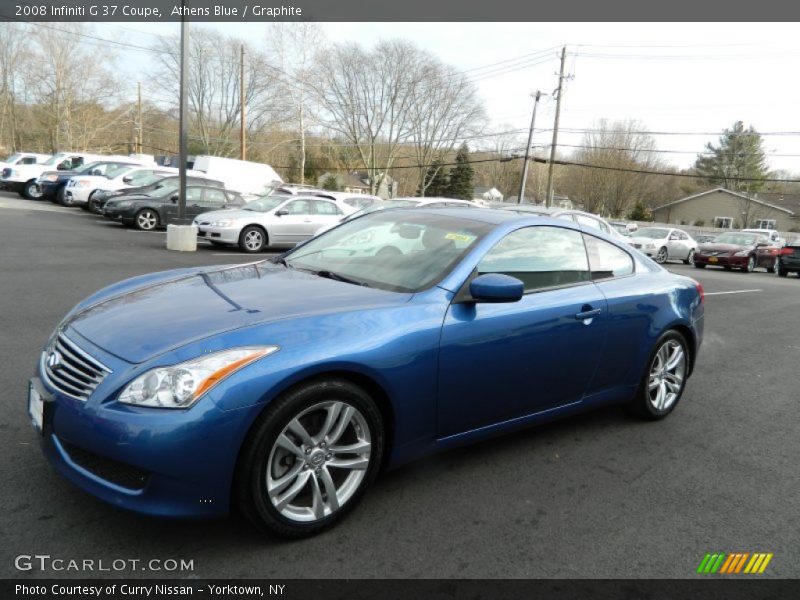 Athens Blue / Graphite 2008 Infiniti G 37 Coupe