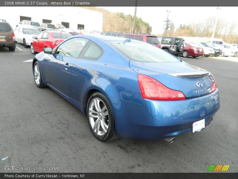 Athens Blue / Graphite 2008 Infiniti G 37 Coupe