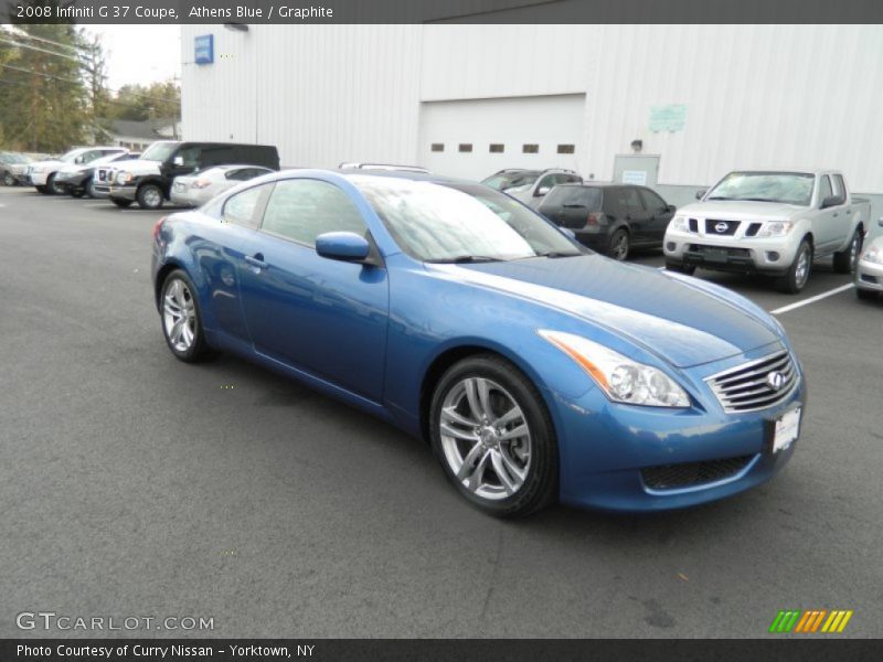 Athens Blue / Graphite 2008 Infiniti G 37 Coupe