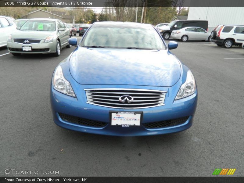 Athens Blue / Graphite 2008 Infiniti G 37 Coupe