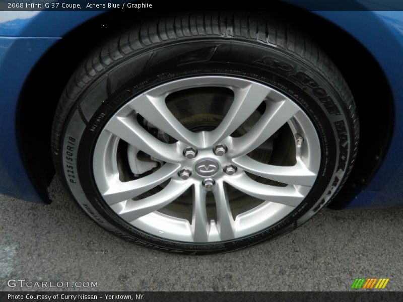 Athens Blue / Graphite 2008 Infiniti G 37 Coupe
