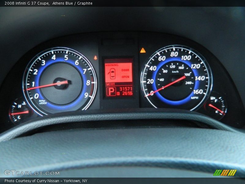 Athens Blue / Graphite 2008 Infiniti G 37 Coupe