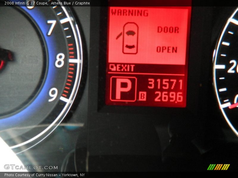 Athens Blue / Graphite 2008 Infiniti G 37 Coupe