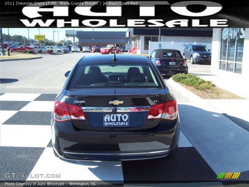 Black Granite Metallic / Jet Black/Sport Red 2011 Chevrolet Cruze LT/RS