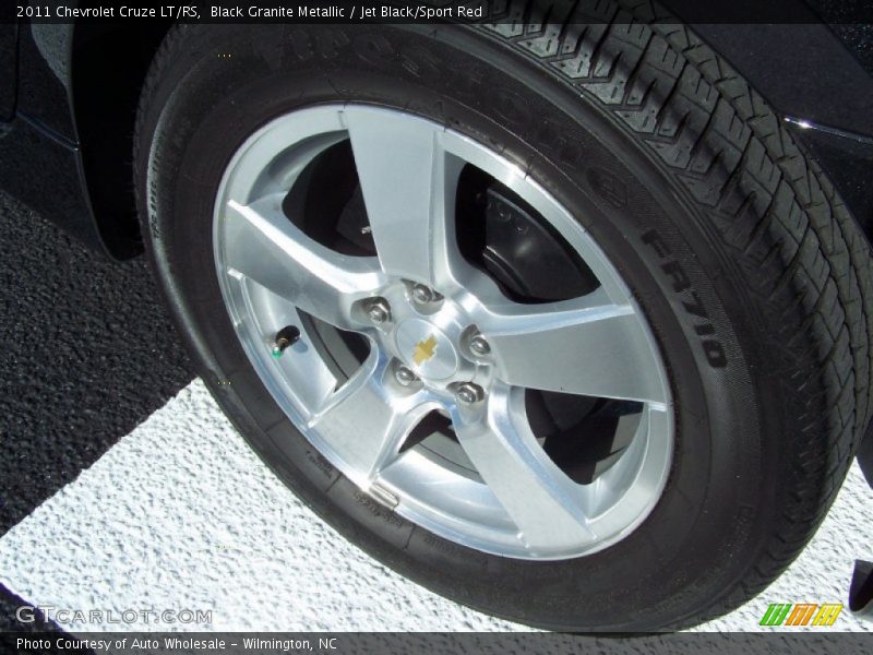 Black Granite Metallic / Jet Black/Sport Red 2011 Chevrolet Cruze LT/RS