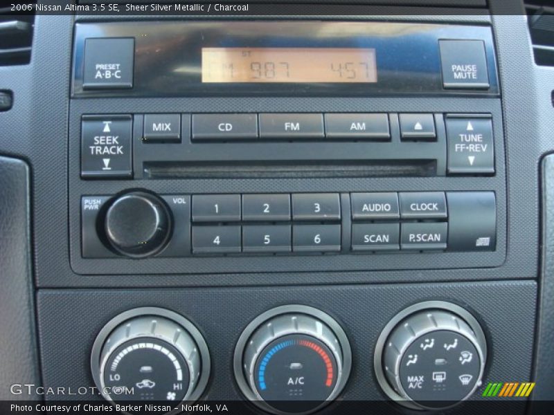 Sheer Silver Metallic / Charcoal 2006 Nissan Altima 3.5 SE