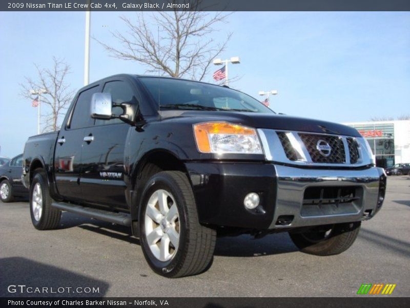 Galaxy Black / Almond 2009 Nissan Titan LE Crew Cab 4x4