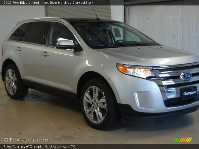 Ingot Silver Metallic / Charcoal Black 2012 Ford Edge Limited