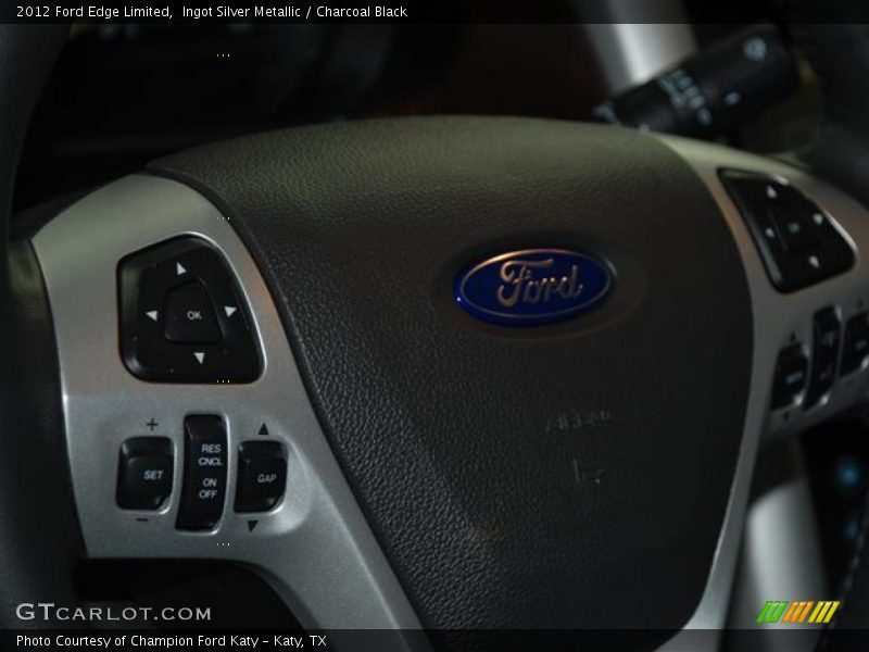 Ingot Silver Metallic / Charcoal Black 2012 Ford Edge Limited