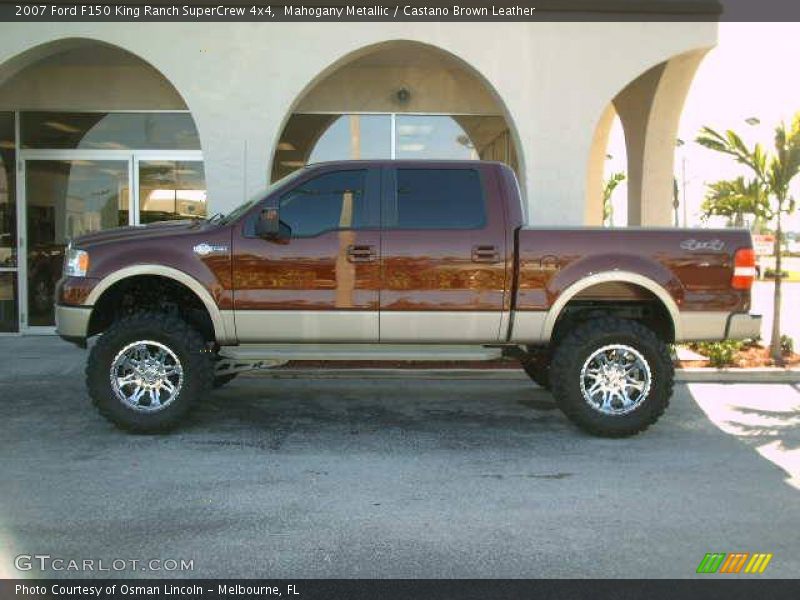 Mahogany Metallic / Castano Brown Leather 2007 Ford F150 King Ranch SuperCrew 4x4