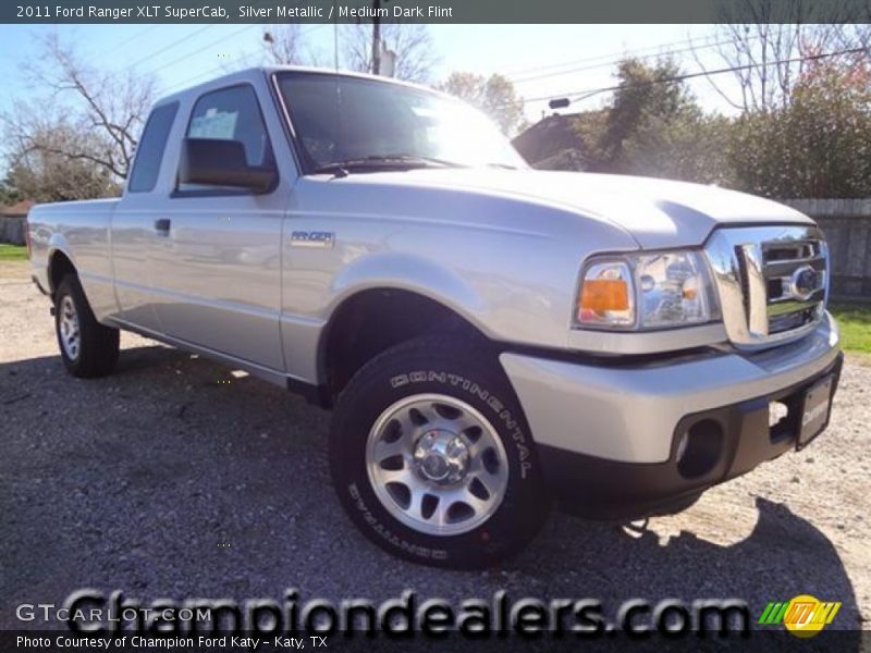 Silver Metallic / Medium Dark Flint 2011 Ford Ranger XLT SuperCab