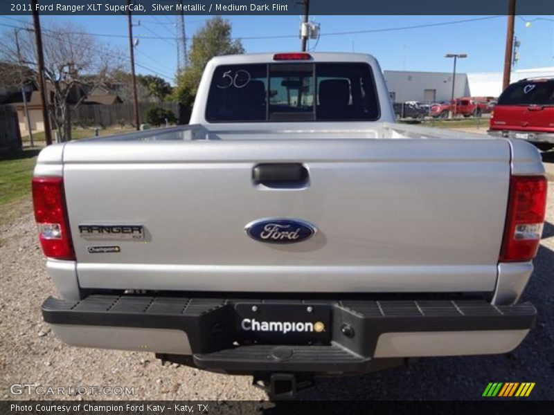 Silver Metallic / Medium Dark Flint 2011 Ford Ranger XLT SuperCab