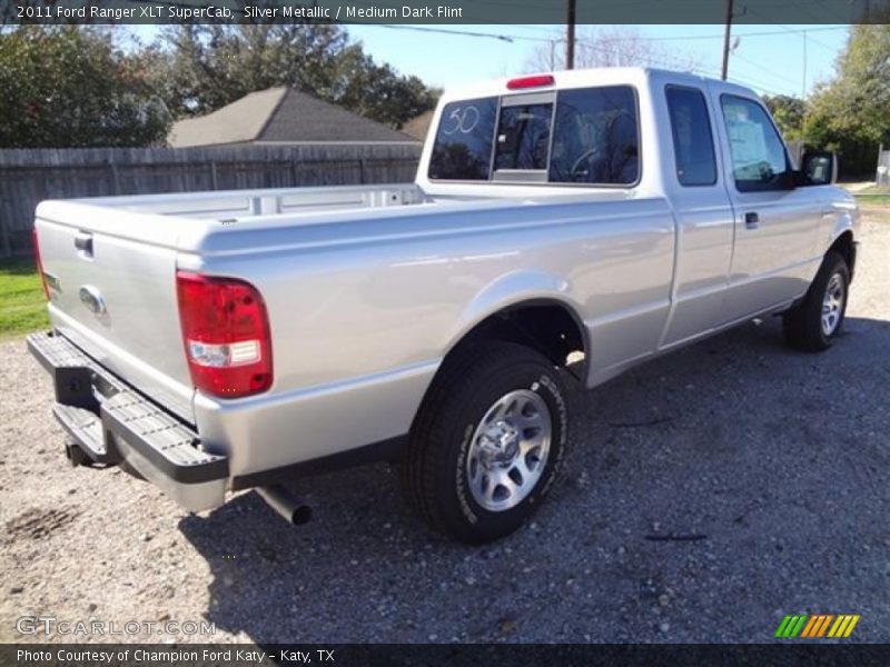 Silver Metallic / Medium Dark Flint 2011 Ford Ranger XLT SuperCab