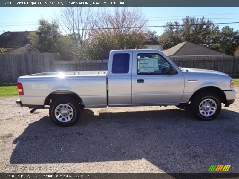 Silver Metallic / Medium Dark Flint 2011 Ford Ranger XLT SuperCab