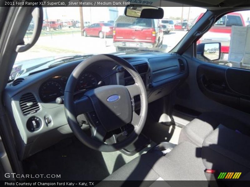 Silver Metallic / Medium Dark Flint 2011 Ford Ranger XLT SuperCab