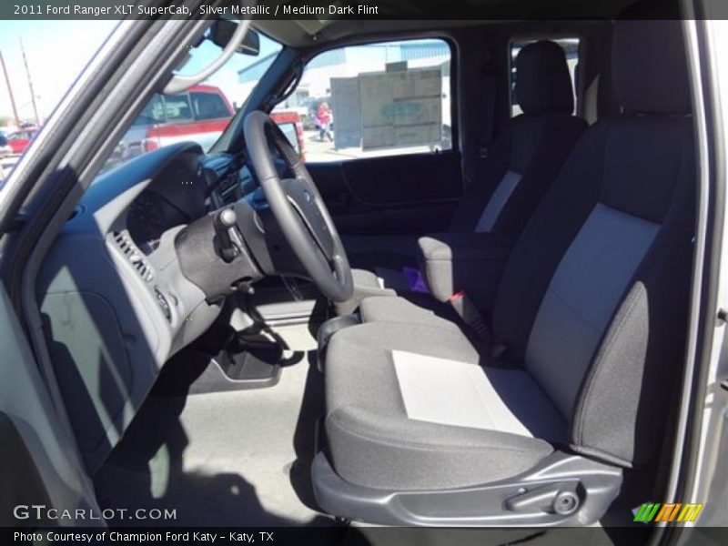 Silver Metallic / Medium Dark Flint 2011 Ford Ranger XLT SuperCab
