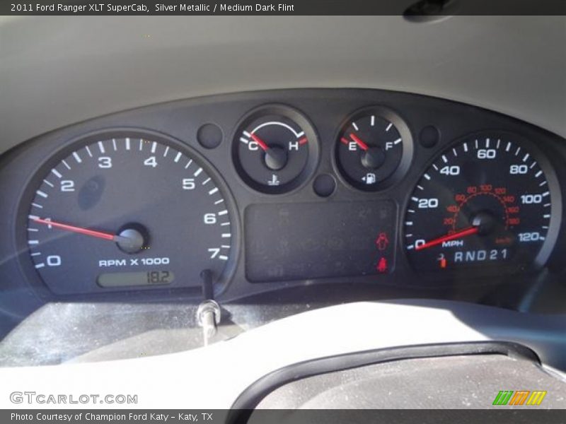 Silver Metallic / Medium Dark Flint 2011 Ford Ranger XLT SuperCab