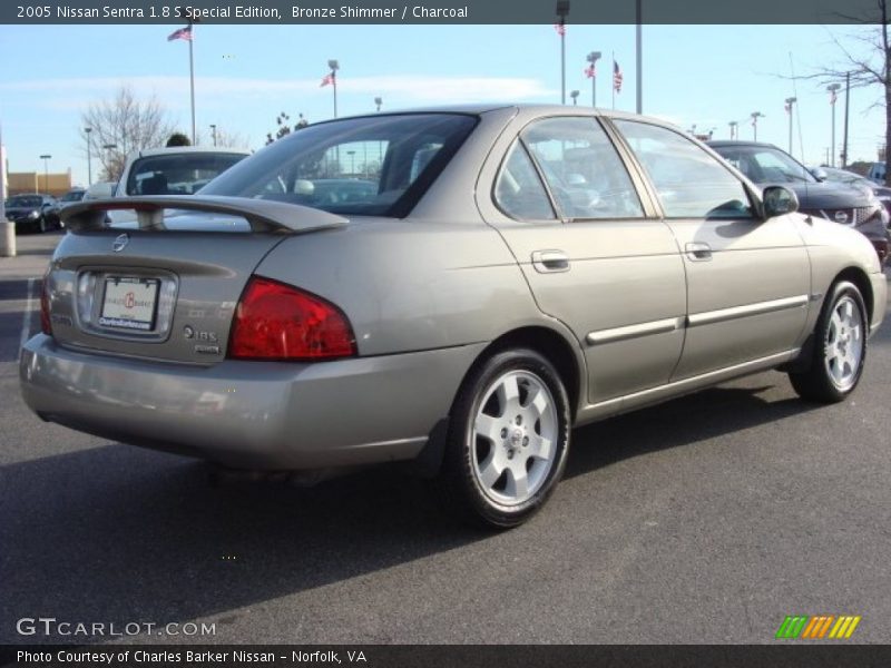 Bronze Shimmer / Charcoal 2005 Nissan Sentra 1.8 S Special Edition