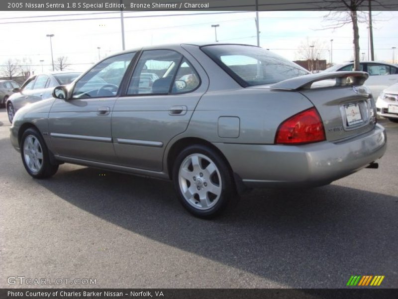 Bronze Shimmer / Charcoal 2005 Nissan Sentra 1.8 S Special Edition