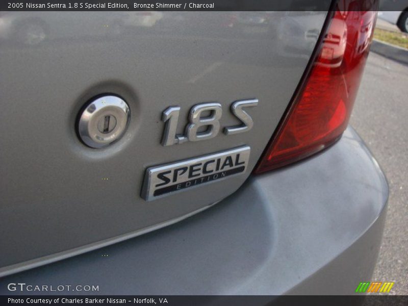 Bronze Shimmer / Charcoal 2005 Nissan Sentra 1.8 S Special Edition