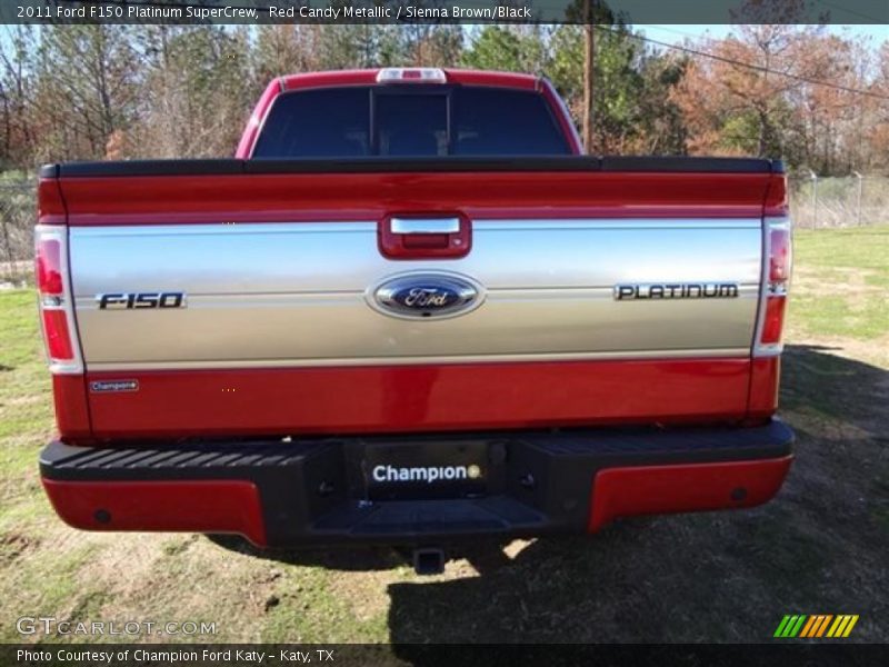 Red Candy Metallic / Sienna Brown/Black 2011 Ford F150 Platinum SuperCrew