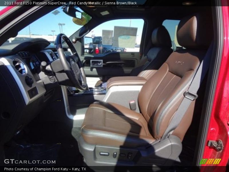 Red Candy Metallic / Sienna Brown/Black 2011 Ford F150 Platinum SuperCrew