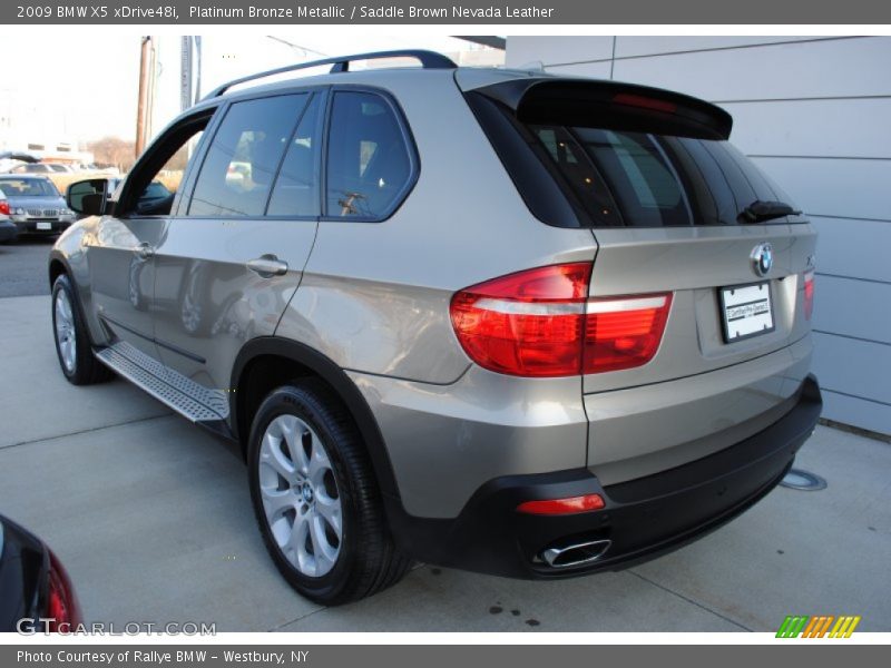 Platinum Bronze Metallic / Saddle Brown Nevada Leather 2009 BMW X5 xDrive48i