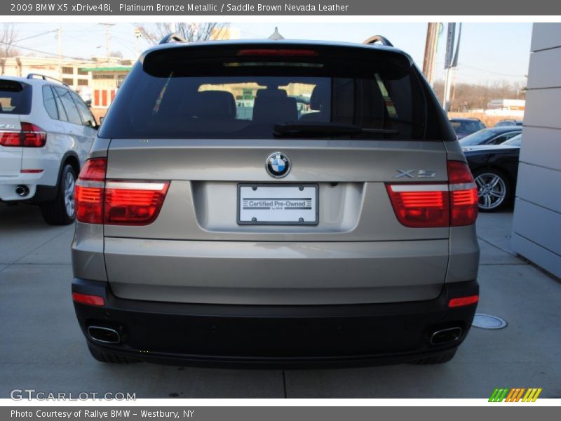 Platinum Bronze Metallic / Saddle Brown Nevada Leather 2009 BMW X5 xDrive48i