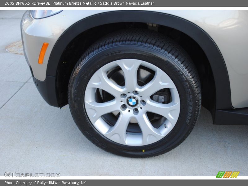 Platinum Bronze Metallic / Saddle Brown Nevada Leather 2009 BMW X5 xDrive48i