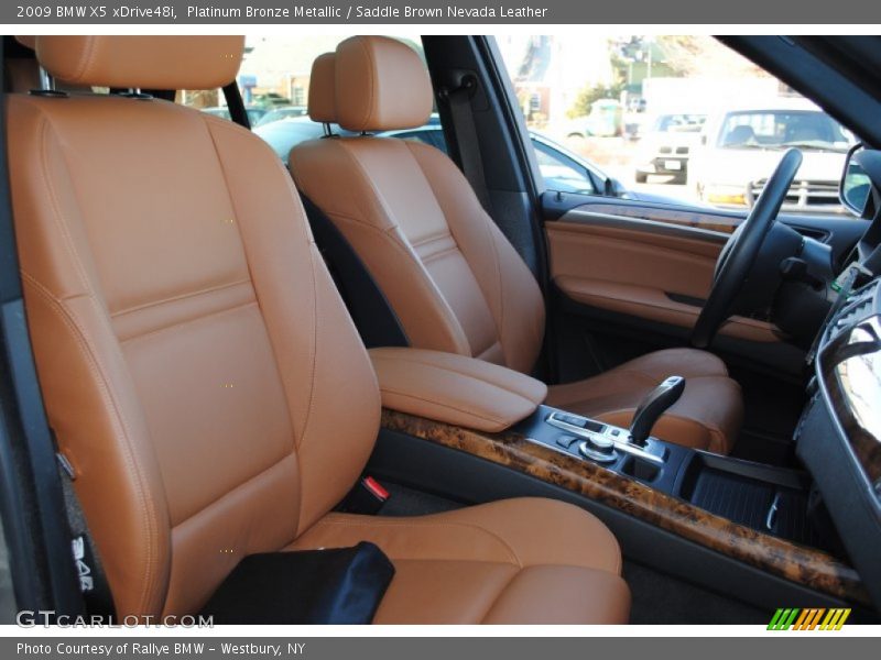 Platinum Bronze Metallic / Saddle Brown Nevada Leather 2009 BMW X5 xDrive48i