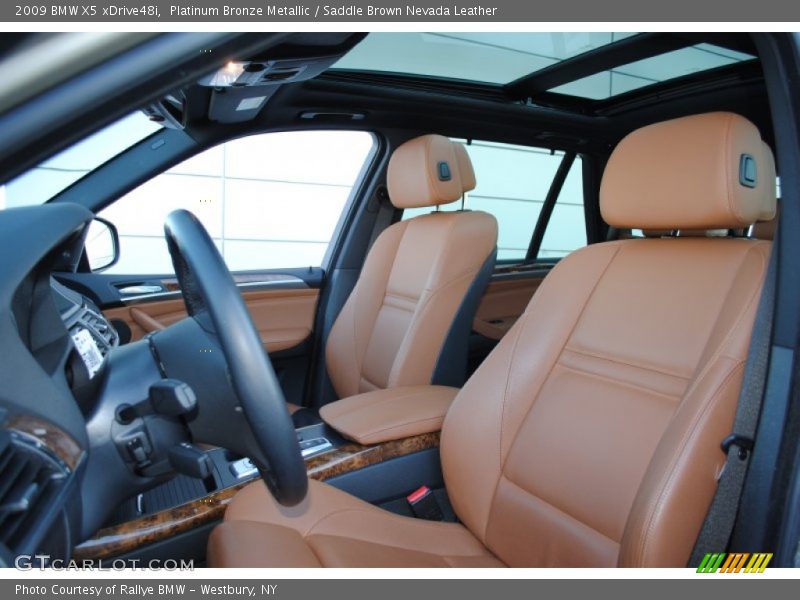 Platinum Bronze Metallic / Saddle Brown Nevada Leather 2009 BMW X5 xDrive48i