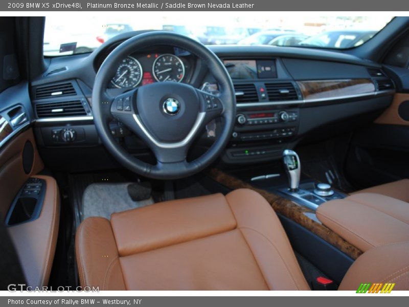 Platinum Bronze Metallic / Saddle Brown Nevada Leather 2009 BMW X5 xDrive48i