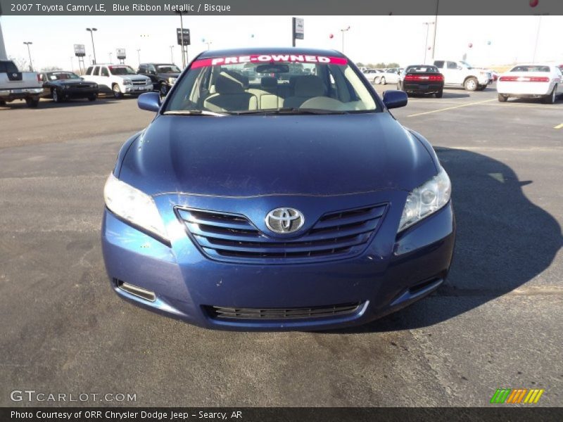 Blue Ribbon Metallic / Bisque 2007 Toyota Camry LE