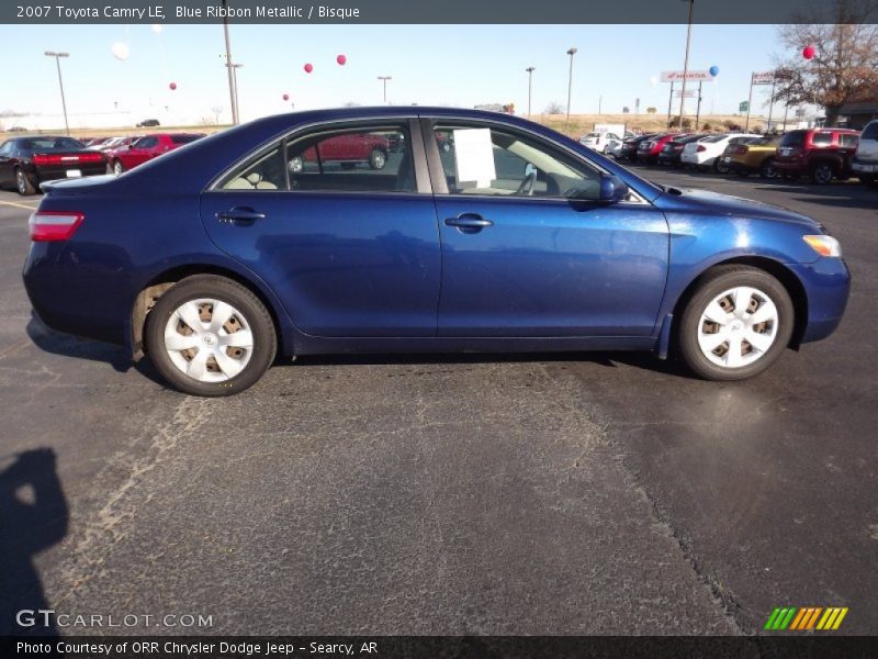 Blue Ribbon Metallic / Bisque 2007 Toyota Camry LE