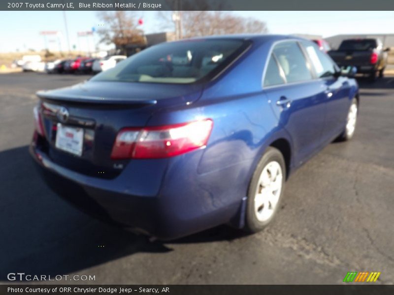 Blue Ribbon Metallic / Bisque 2007 Toyota Camry LE