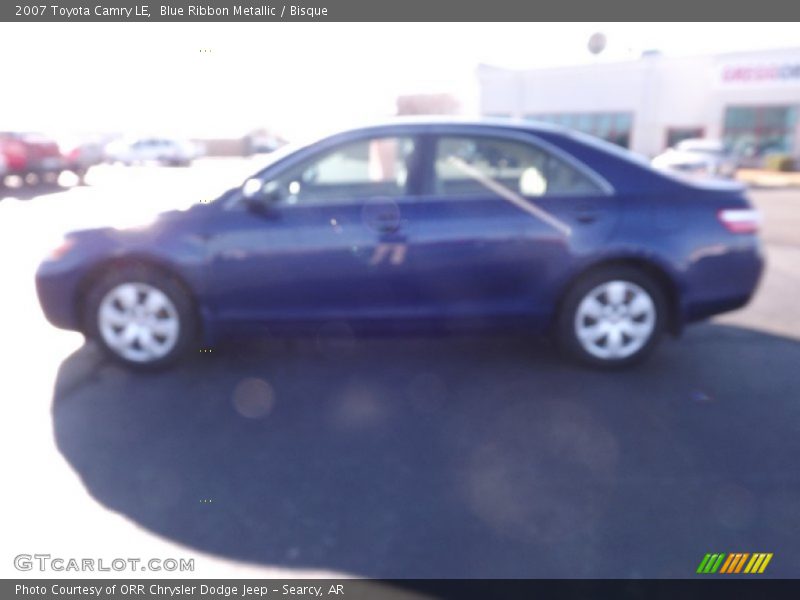Blue Ribbon Metallic / Bisque 2007 Toyota Camry LE