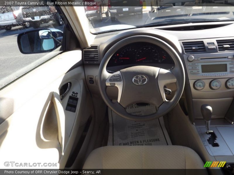 Blue Ribbon Metallic / Bisque 2007 Toyota Camry LE