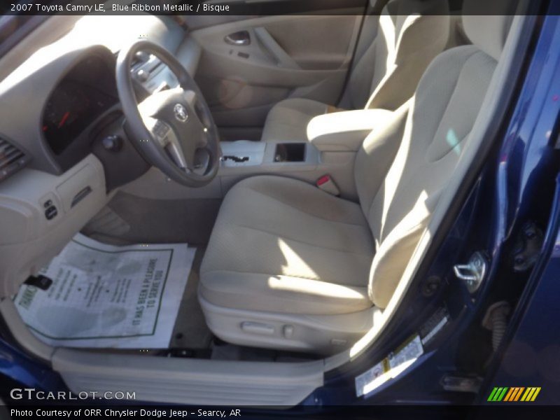 Blue Ribbon Metallic / Bisque 2007 Toyota Camry LE