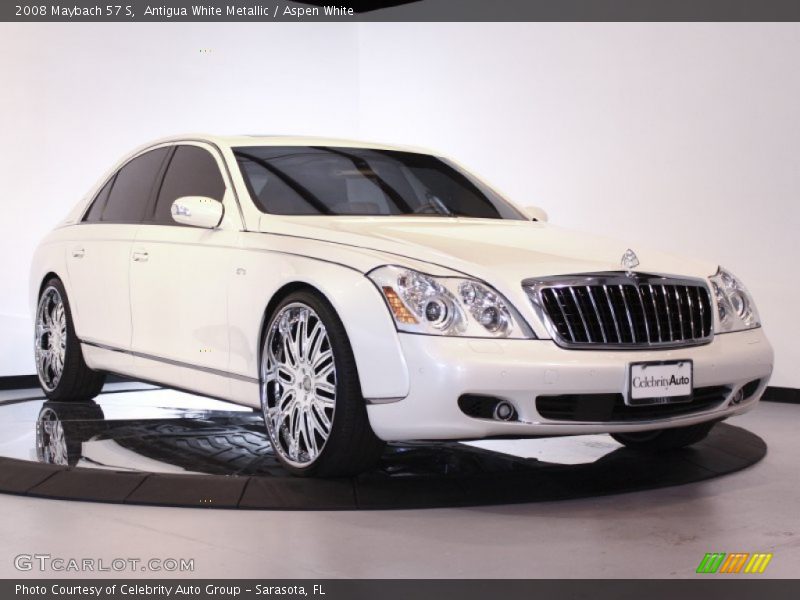 Antigua White Metallic / Aspen White 2008 Maybach 57 S