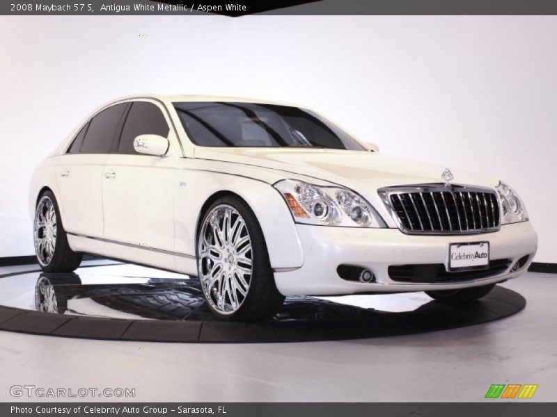 Antigua White Metallic / Aspen White 2008 Maybach 57 S